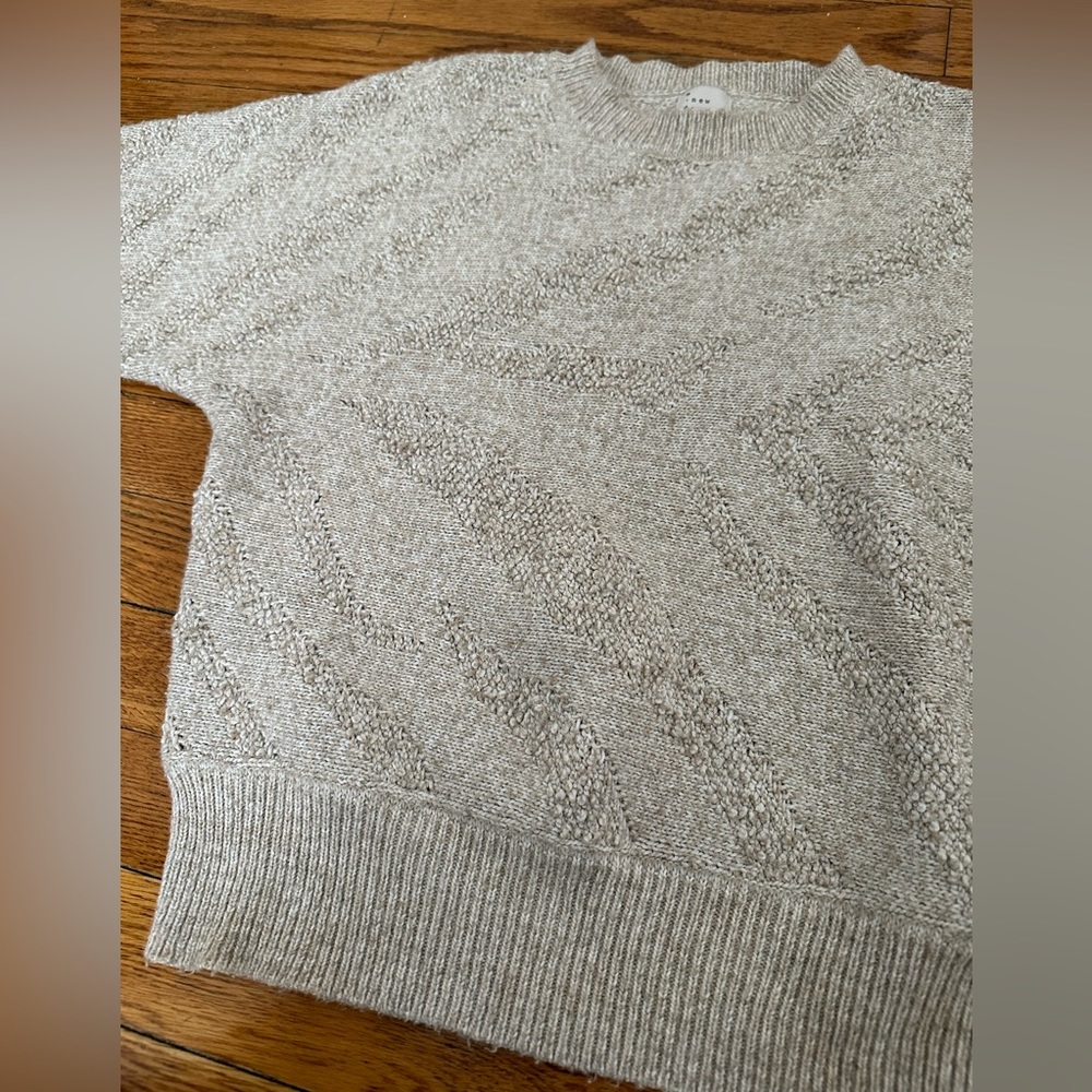 Long-Sleeve Textured Oatmeal Sweater from A New Day